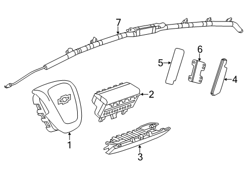 2017 Chevy Sonic Air Bag Components Diagram