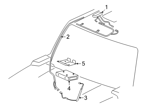2009 Hummer H3T Antenna & Radio Diagram