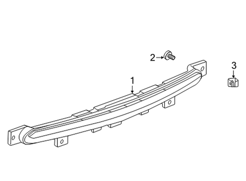 2022 Chevy Corvette High Mount Lamps Diagram
