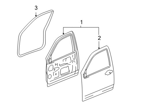 2012 GMC Canyon Front Door Diagram