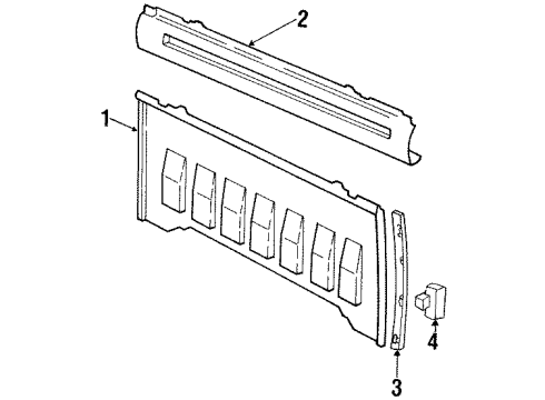 1994 GMC C3500 Back Panel Diagram