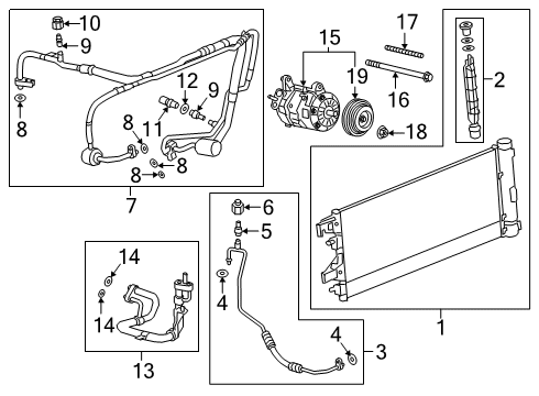 2023 GMC Sierra 1500 Compressor Diagram for 86789835