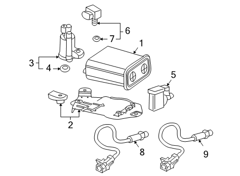 2007 Buick Rainier Emission Components Diagram 2 - Thumbnail