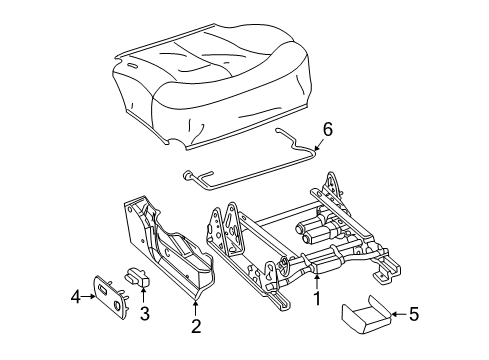 2002 Chevy Silverado 1500 Tracks & Components Diagram 6 - Thumbnail