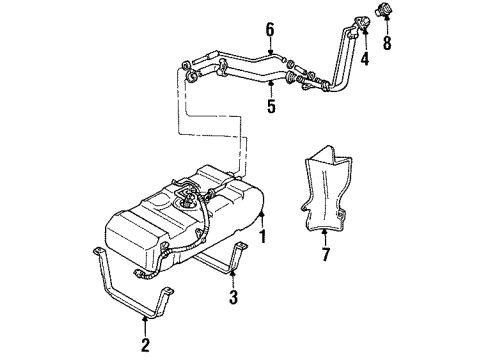 1994 Oldsmobile Silhouette Fuel Supply Diagram