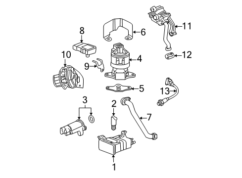 2011 Buick Lucerne Shut-Off Valve Diagram for 12619126