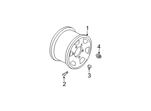 1996 Chevy C1500 Wheels Diagram 1 - Thumbnail