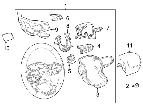 2023 GMC Canyon Tie Rod Boot Diagram for 87860047
