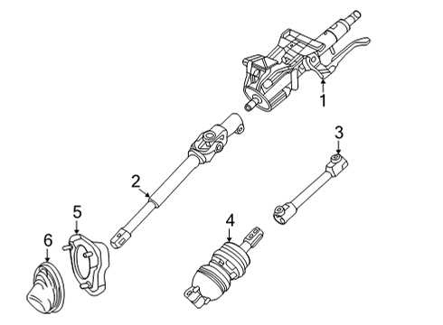 2023 Cadillac CT4 Steering Column Assembly Diagram 2 - Thumbnail