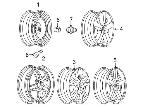 2006 Pontiac G6 Wheels Diagram