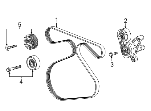 2020 Chevy Silverado 1500 Belts & Pulleys, Cooling Diagram 1 - Thumbnail