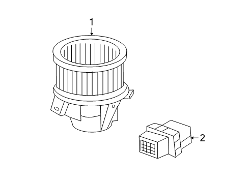 2017 Chevy Equinox Blower Motor & Fan Diagram