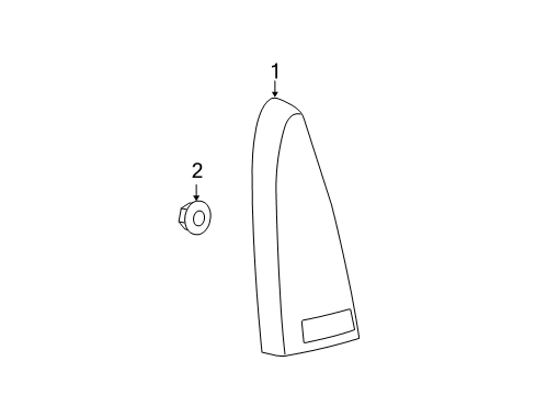 2011 Cadillac DTS Tail Lamps Diagram