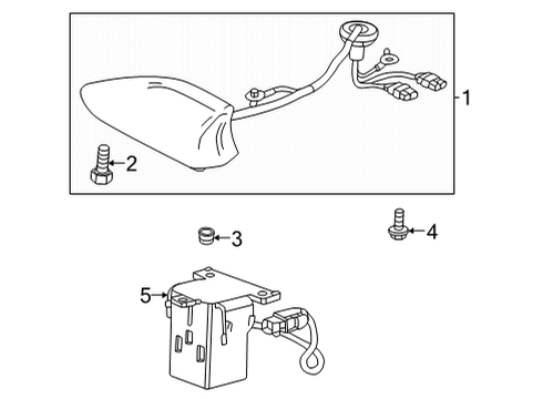 2023 GMC Hummer EV Pickup Antenna & Radio Diagram