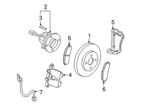 2005 Chevy Cobalt Brake Components Diagram