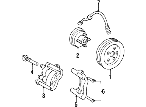 2000 Chevy Lumina Front Brakes Diagram