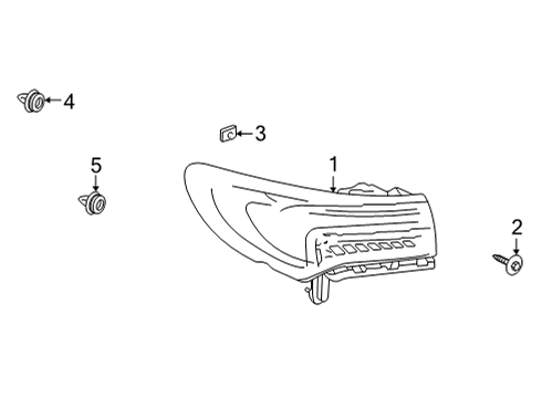 2021 Buick Envision Tail Lamps Diagram