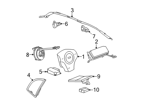 2012 Chevy Malibu Air Bag Components Diagram