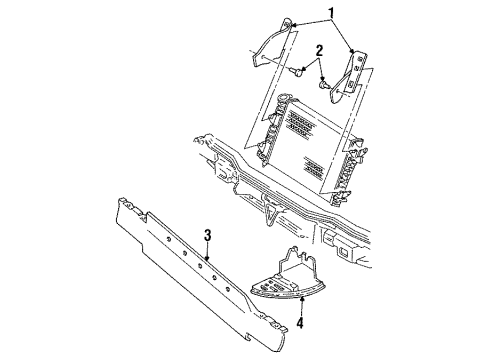 2001 Pontiac Firebird Air Baffle Diagram