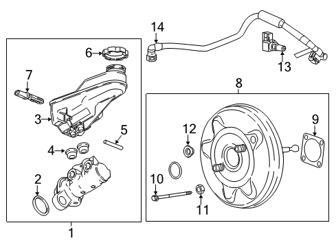 2020 Buick Regal TourX Dash Panel Components Diagram