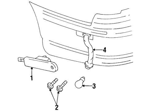 1998 Chevy Monte Carlo Rear Lamps - Side Marker Lamps Diagram