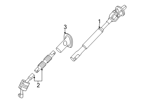 2014 Chevy Silverado 2500 HD Lower Steering Column Diagram