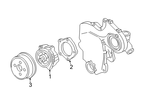 2002 Pontiac Grand Am Cooling System, Radiator, Water Pump, Cooling Fan Diagram 2 - Thumbnail