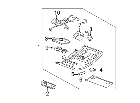 2012 Cadillac Escalade EXT Sunroof Diagram