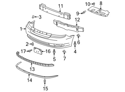 2004 Chevy Malibu Front Bumper Diagram