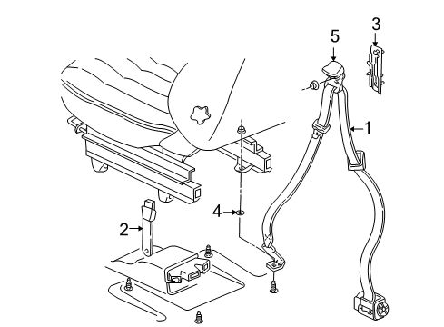 2003 Chevy Venture Front Seat Belts Diagram