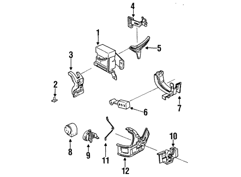 1994 Chevy Beretta Engine Mounting Diagram