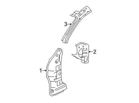 2017 Chevy SS Hinge Pillar Diagram