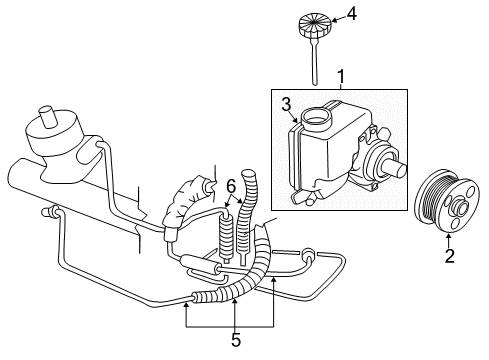1997 Buick Regal Pressure Hose Diagram for 26071661