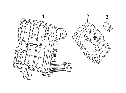 2016 Chevy Suburban Fuse Box, Driver Side Diagram for 84114431