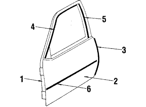 1985 Chevy Cavalier Front Door Diagram