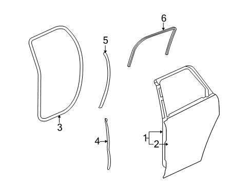 2017 Chevy Traverse Rear Door Diagram