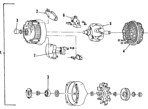 1985 Oldsmobile Calais Bearing Diagram for 908419