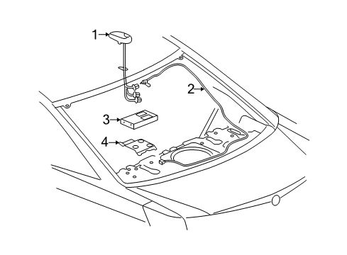 2007 Cadillac CTS Antenna & Radio Diagram