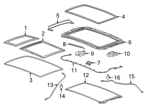 2020 Buick Regal TourX Sunroof Diagram