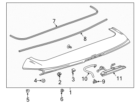 2022 Buick Encore Rear Spoiler Diagram
