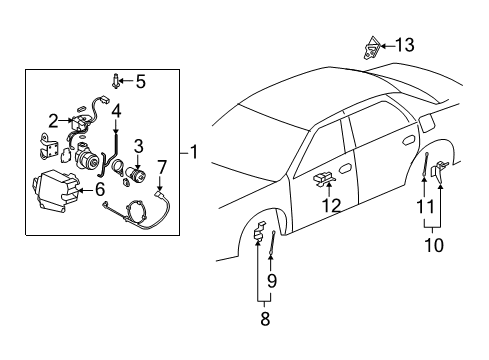 2011 Buick Lucerne Body Control Module Diagram for 22860591