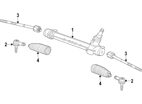 2020 Chevy Trax Steering Column & Wheel, Steering Gear & Linkage Diagram 4 - Thumbnail