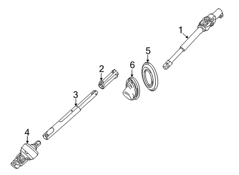 2022 Cadillac CT5 Lower Steering Column Diagram