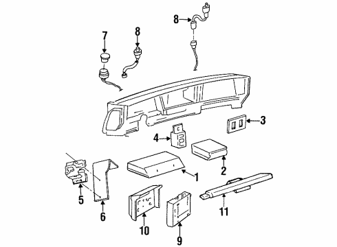 1997 Buick LeSabre Module Diagram for 25642556