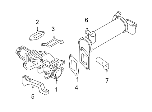2008 GMC Savana 3500 Valve Gasket Diagram for 97303655