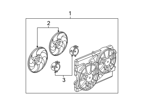 2007 Saturn Vue Cooling System, Radiator, Water Pump, Cooling Fan Diagram 6 - Thumbnail