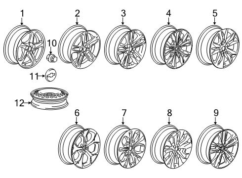 2021 Chevy Malibu Wheels Diagram