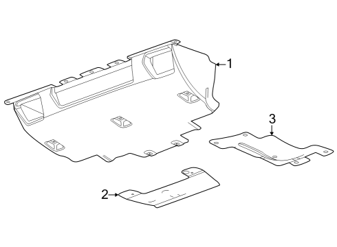 2023 GMC Canyon Under Cover & Splash Shields Diagram 2 - Thumbnail
