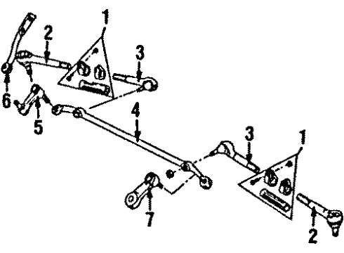 1986 GMC C3500 Steering Column, Steering Gear & Linkage Diagram 3 - Thumbnail
