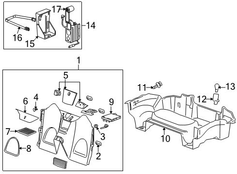 2006 Chevy Monte Carlo Backup Lamp Bulb Diagram for 9437173